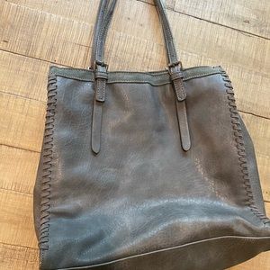 Gray purse or laptop bag